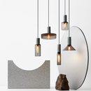 Suspension en ciment style américain vintage pour loft café bar restaurant
