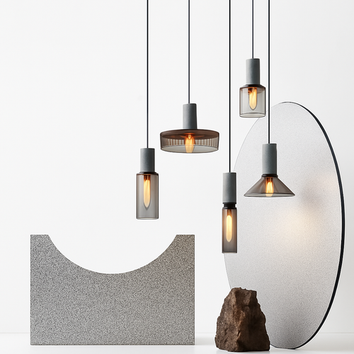 Suspension en ciment style américain vintage pour loft café bar restaurant