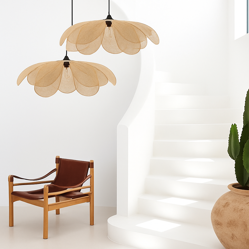 suspension en rotin tissé pour un décor élégant et moderne - vue 3 sur 16