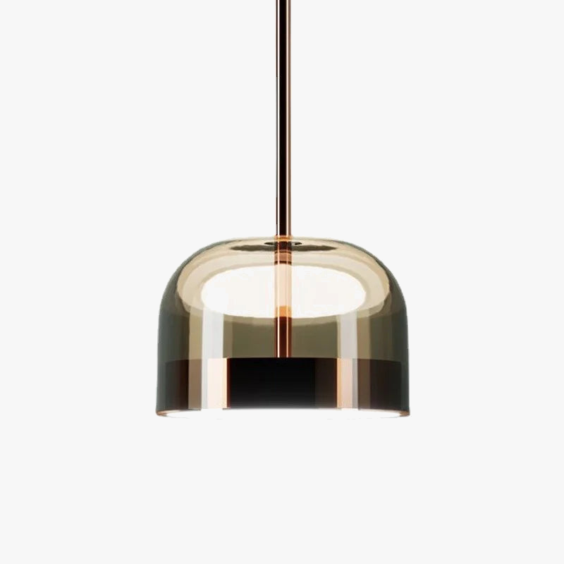 suspension en verre design nordique luminaire moderne à LED