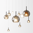 suspension en verre led décoration nordique moderne