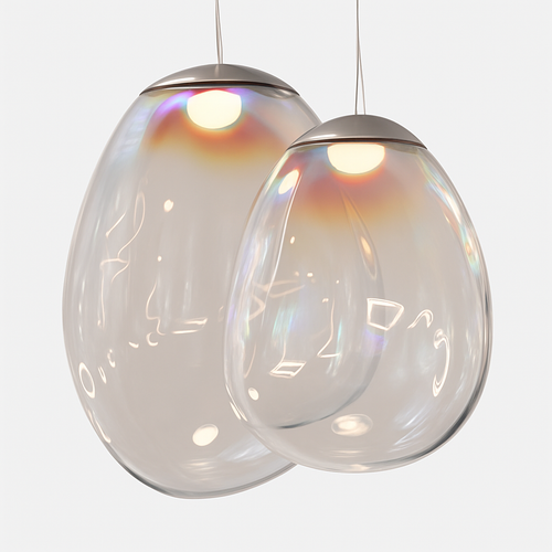 suspension en verre nordique pour décoration intérieure élégante