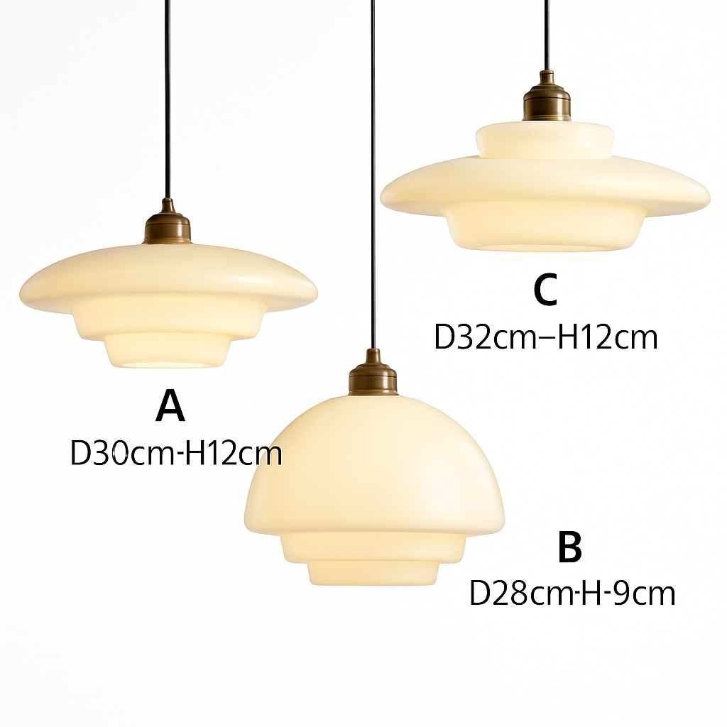 suspension en verre nordique pour décoration intérieure élégante - vue 4 sur 9