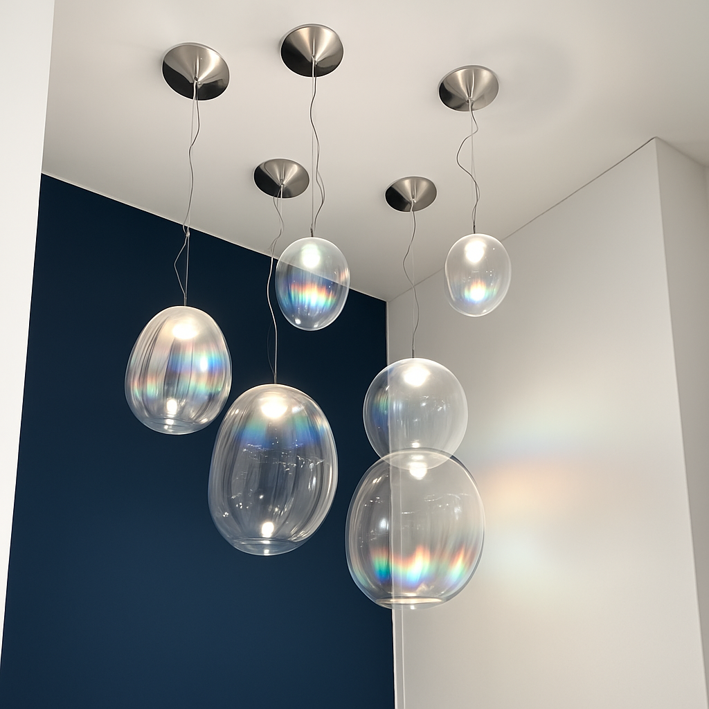 suspension en verre nordique pour décoration intérieure élégante - vue 6 sur 10