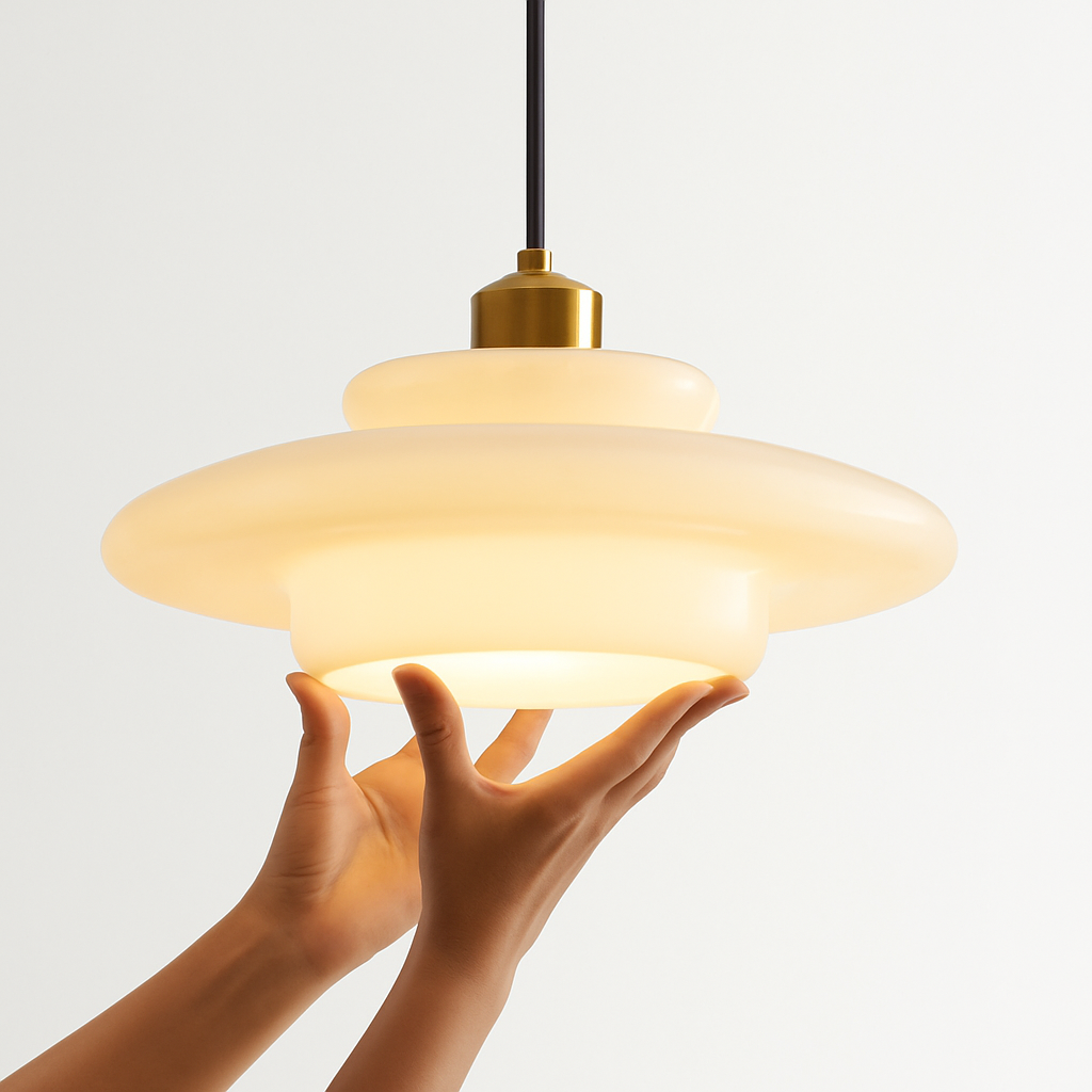 suspension en verre nordique pour décoration intérieure élégante - vue 6 sur 9