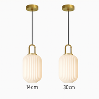 suspension en verre style citrouille pour décoration moderne