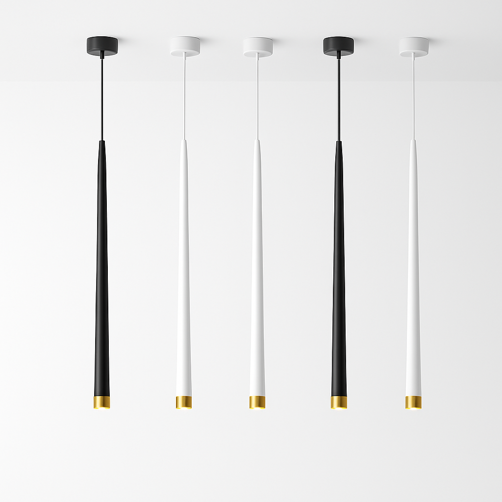 suspension led cône tube pour éclairage intérieur intensité variable - vue 4 sur 8