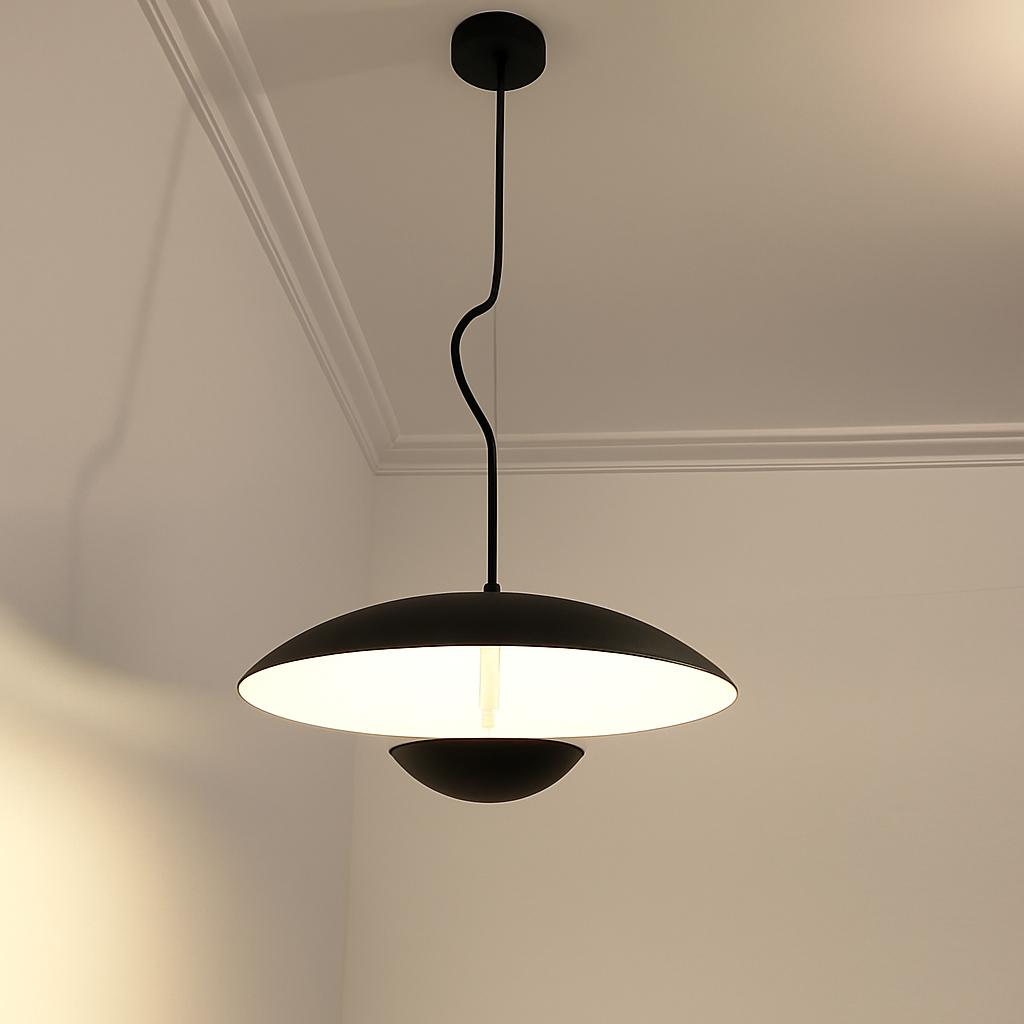 suspension led design nordique grain de bois luminaire suspendu décoratif - vue 6 sur 7