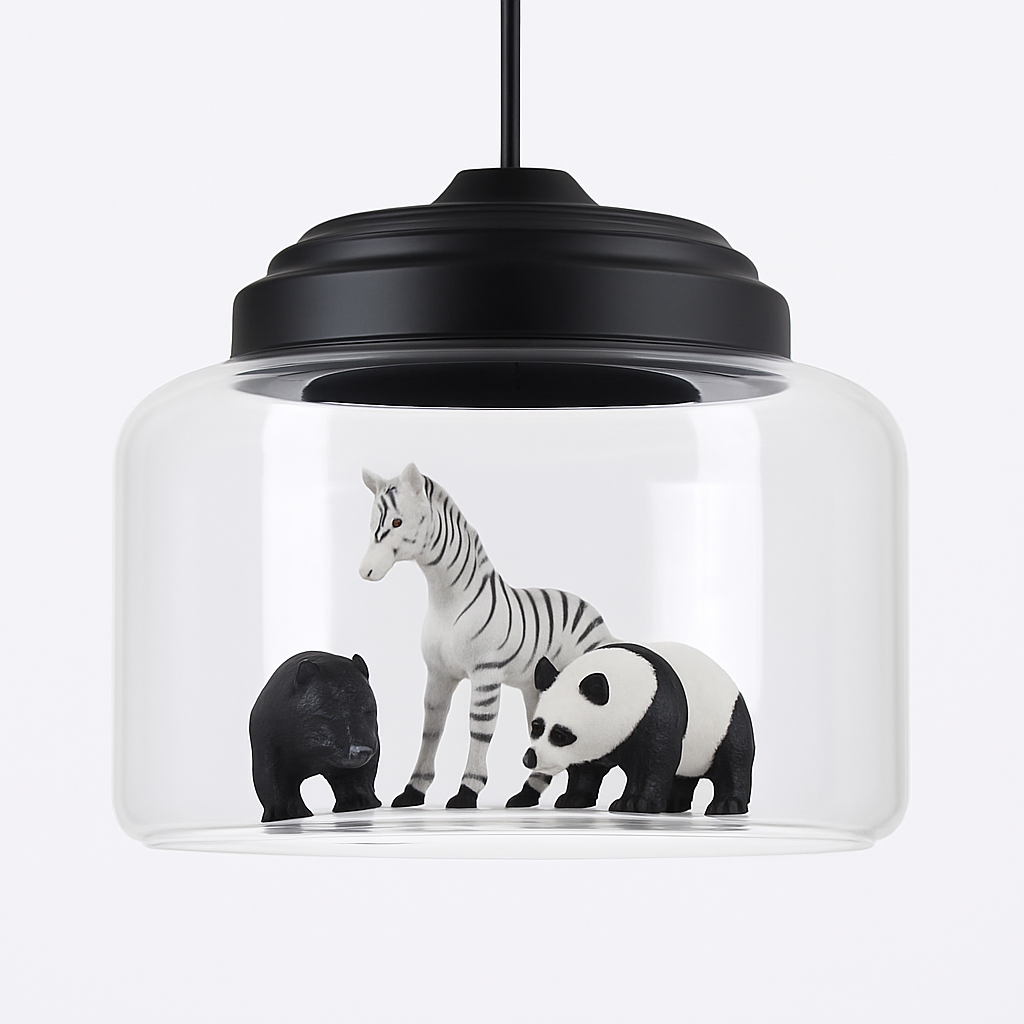 suspension led dessin animé nordique animaux mignons cadeau décoratif - vue 11 sur 16