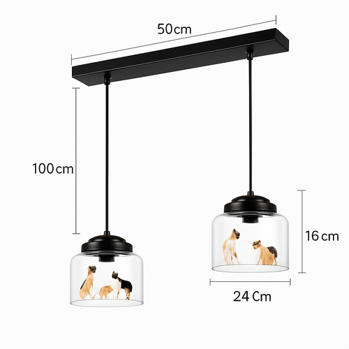 suspension led dessin animé nordique animaux mignons cadeau décoratif - vue 13 sur 16