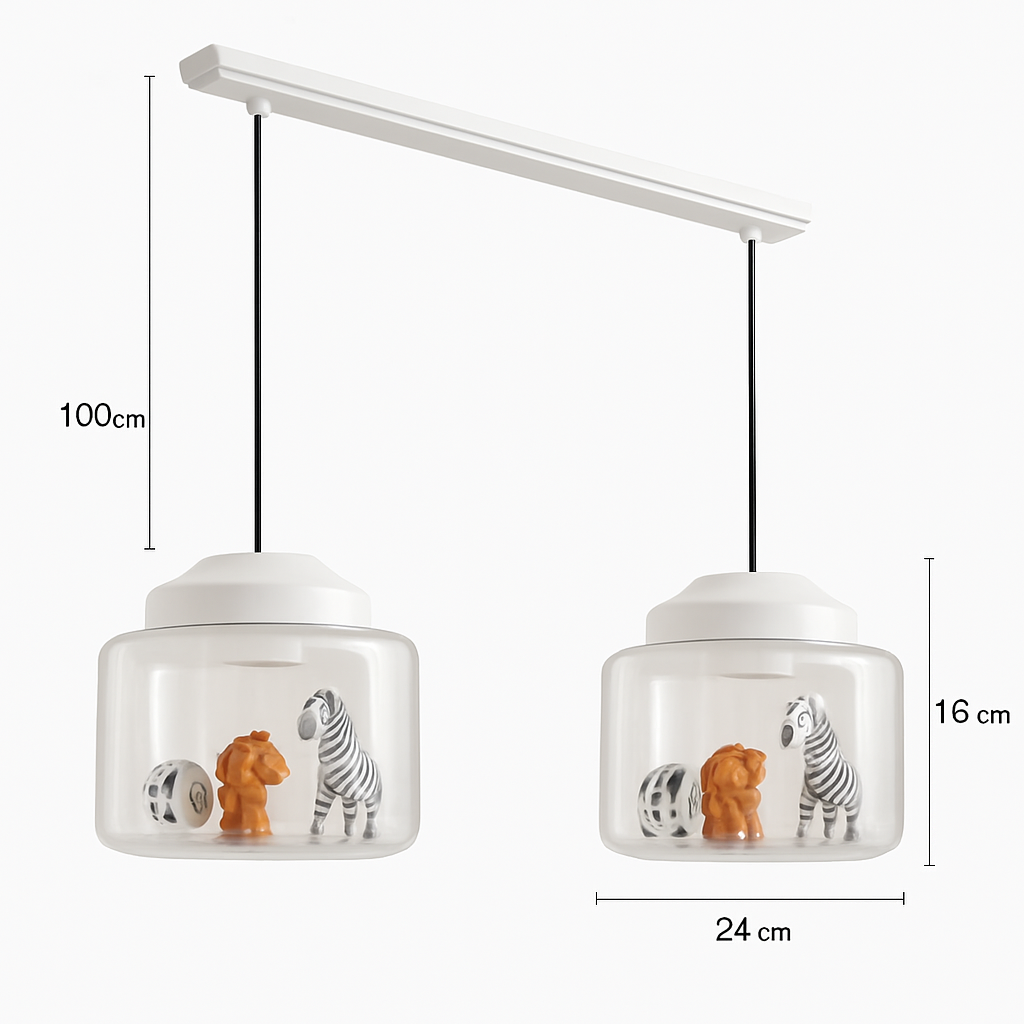 suspension led dessin animé nordique animaux mignons cadeau décoratif - vue 13 sur 16