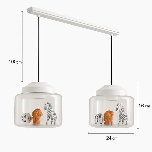 suspension led dessin animé nordique animaux mignons cadeau décoratif - vue 14 sur 16
