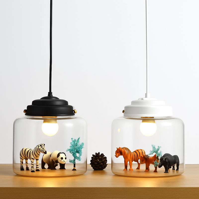 suspension led dessin animé nordique animaux mignons cadeau décoratif