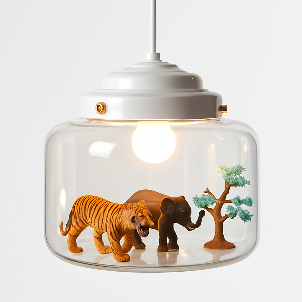 suspension led dessin animé nordique animaux mignons cadeau décoratif - vue 3 sur 16