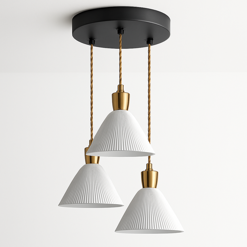 Suspension LED en céramique de plusieurs formes design