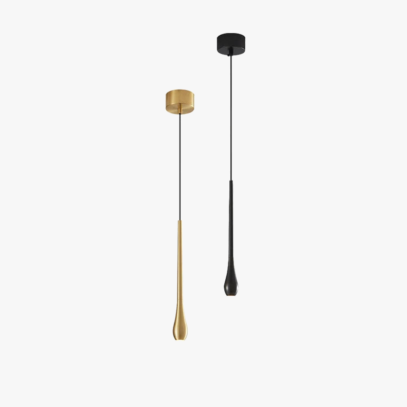 Suspension LED en laiton au design moderne