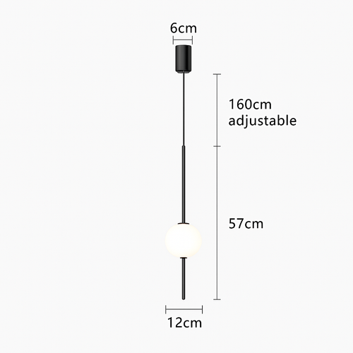 suspension LED en laiton design moderne avec cordon réglable en verre de cristal - vue 17 sur 17