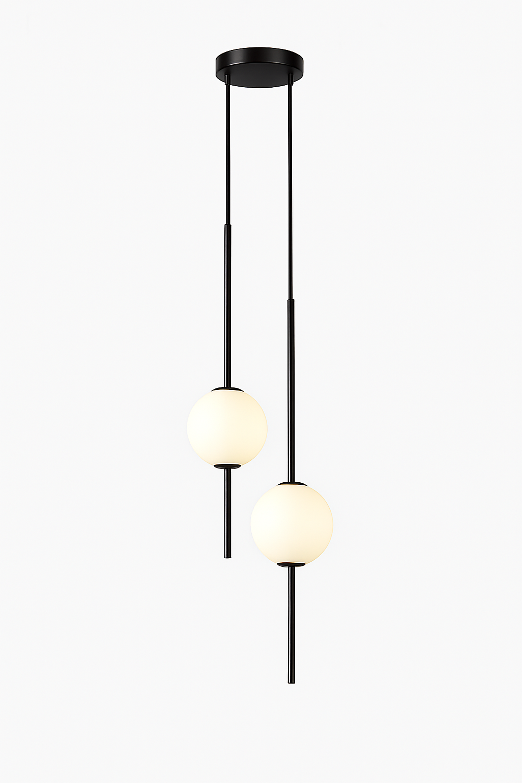 suspension LED en laiton design moderne avec cordon réglable en verre de cristal - vue 17 sur 17