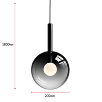 suspension led en métal et acrylique design nordique moderne