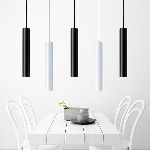 Suspension LED en tube cylindre - vue 5 sur 7