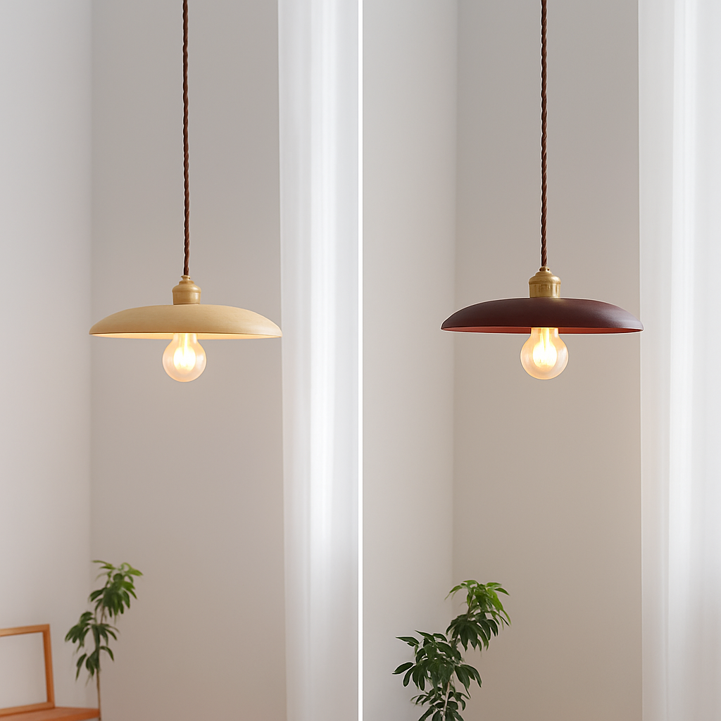 suspension led moderne en bois nordique loft - vue 3 sur 10