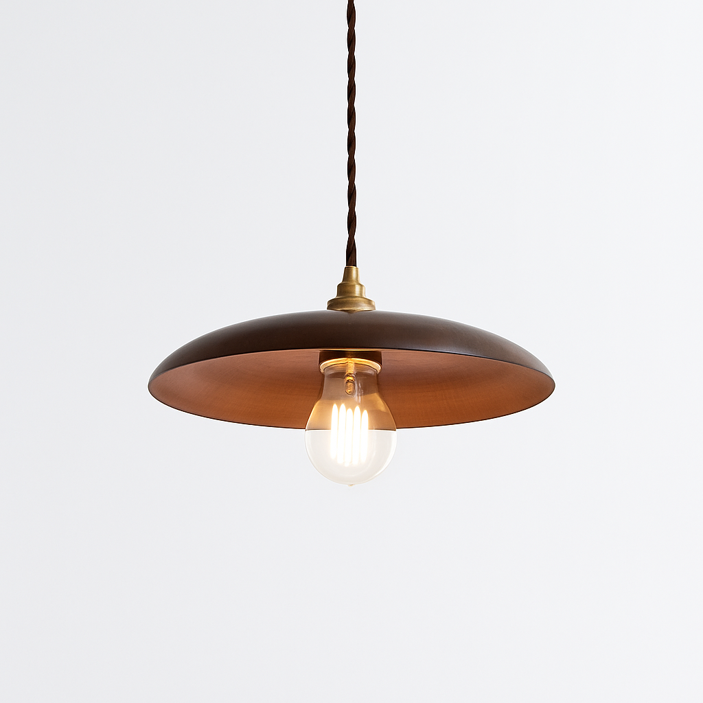 suspension led moderne en bois nordique loft - vue 6 sur 10