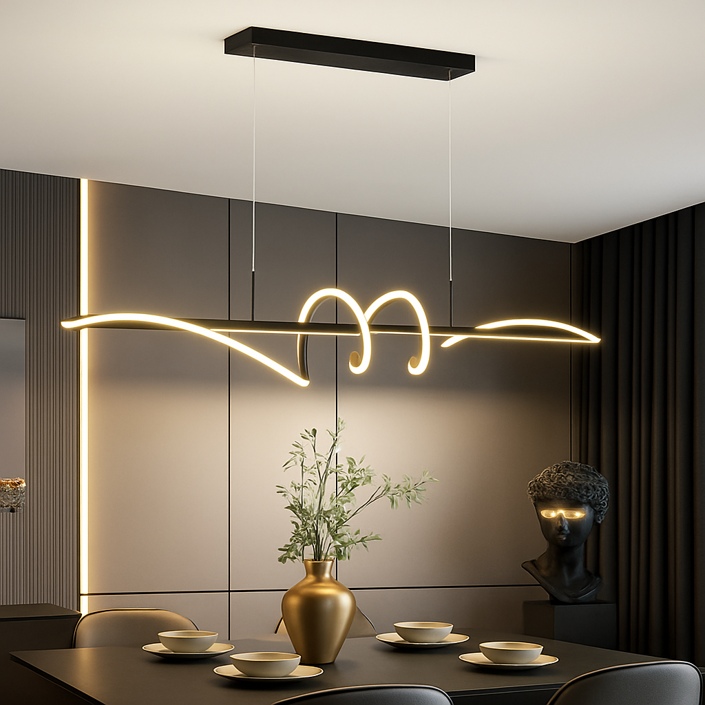 suspension à led moderne pour décoration intérieure élégante - vue 4 sur 9