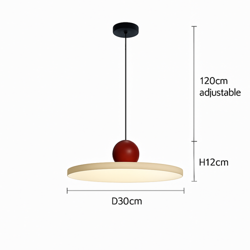 suspension led nordique style soucoupe pour éclairage intérieur