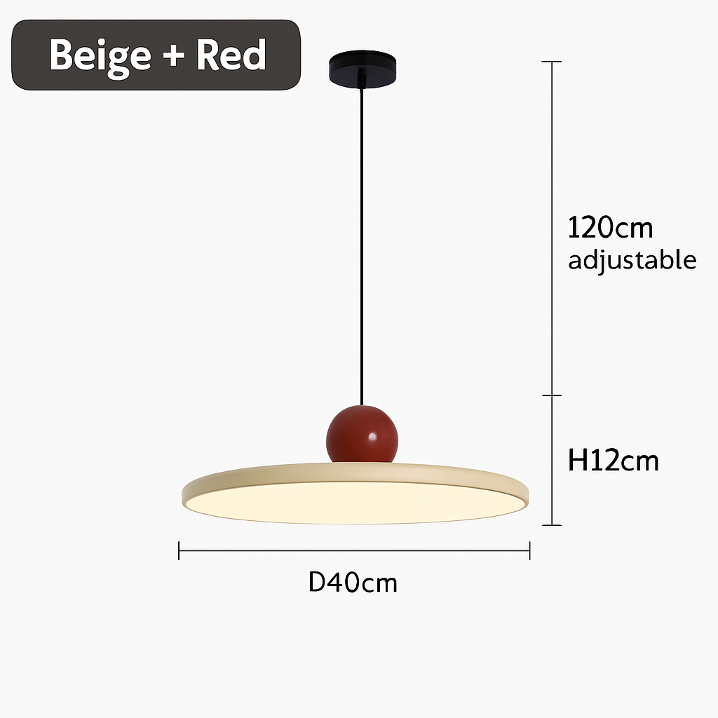 suspension led nordique style soucoupe pour éclairage intérieur - vue 12 sur 12