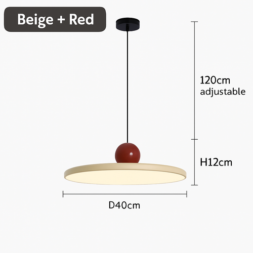 suspension led nordique style soucoupe pour éclairage intérieur - vue 13 sur 12
