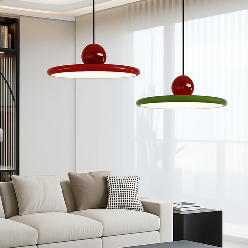 suspension led nordique style soucoupe pour éclairage intérieur - vue 5 sur 12