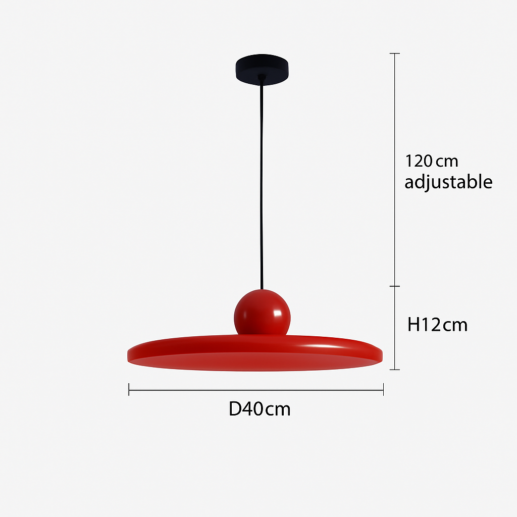 suspension led nordique style soucoupe pour éclairage intérieur - vue 9 sur 12