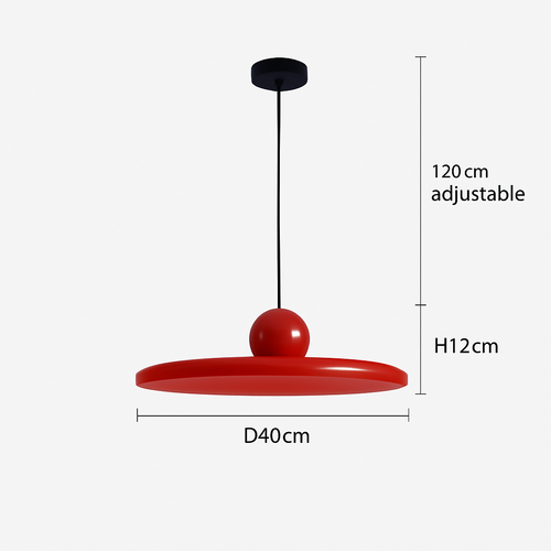 suspension led nordique style soucoupe pour éclairage intérieur - vue 10 sur 12