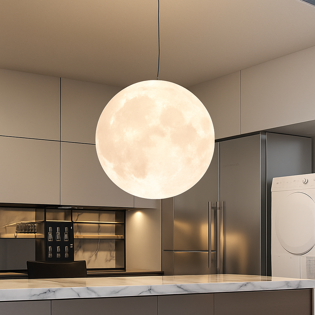 suspension led pleine lune luminaire suspendu pour bar - vue 5 sur 6