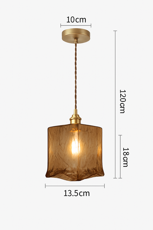 Suspension LED style vintage en verre Dolkie - vue 16 sur 20