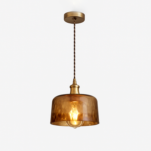 Suspension LED style vintage en verre Dolkie - vue 17 sur 20