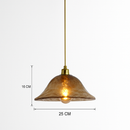 Suspension LED style vintage en verre Dolkie