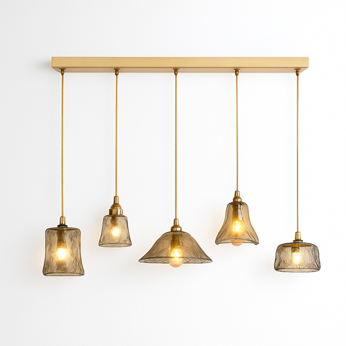 Suspension LED style vintage en verre Dolkie - vue 21 sur 20