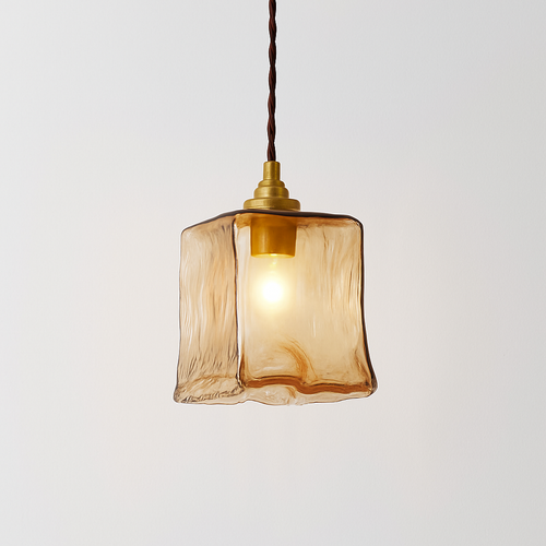 Suspension LED style vintage en verre Dolkie - vue 9 sur 20