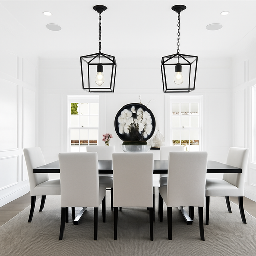 Suspension LED Vintage Loft Lanterne Suspension Hauteur Réglable Luminaire En Fer Pour Restaurant Cuisine Lumières Noires
