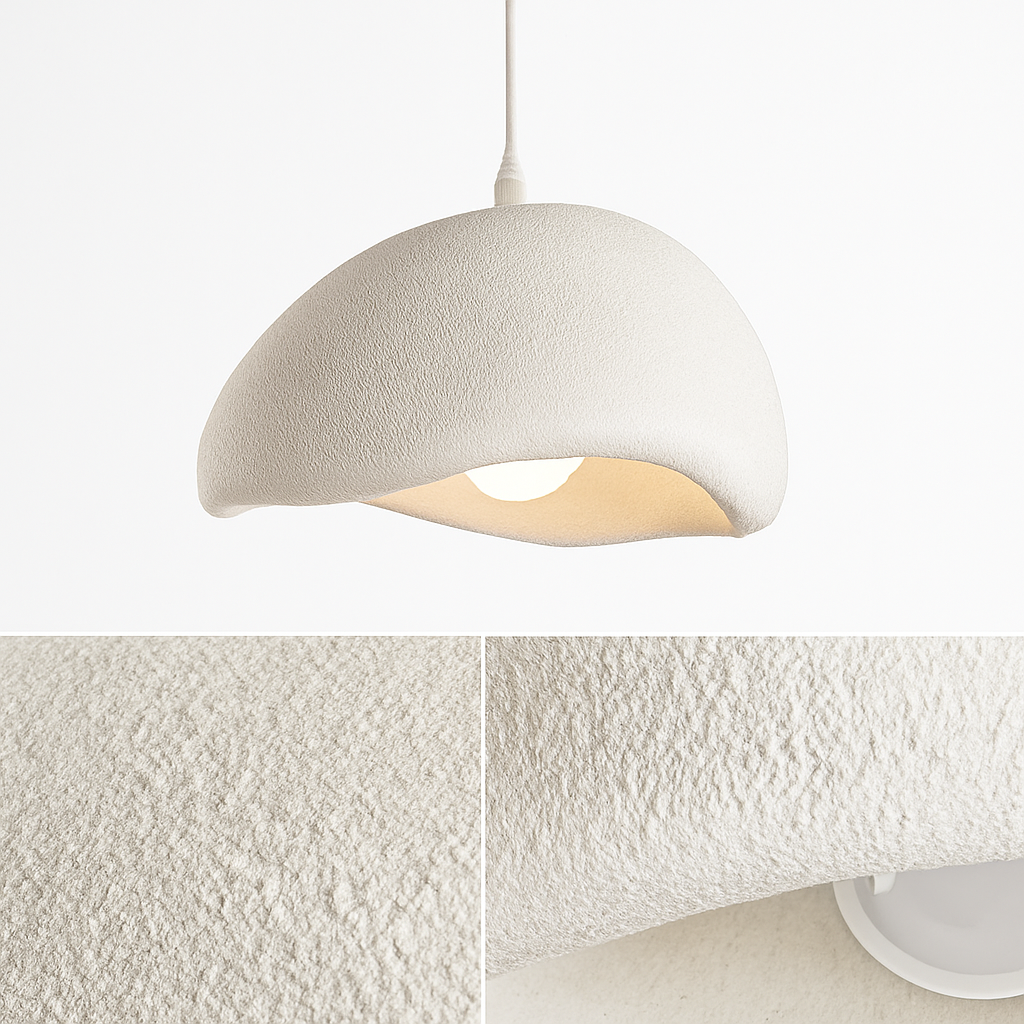 suspension à led wabi-sabi en résine créative pour décoration intérieure - vue 3 sur 23