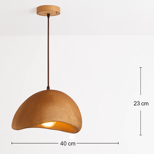 suspension à led wabi-sabi en résine créative pour décoration intérieure - vue 22 sur 23