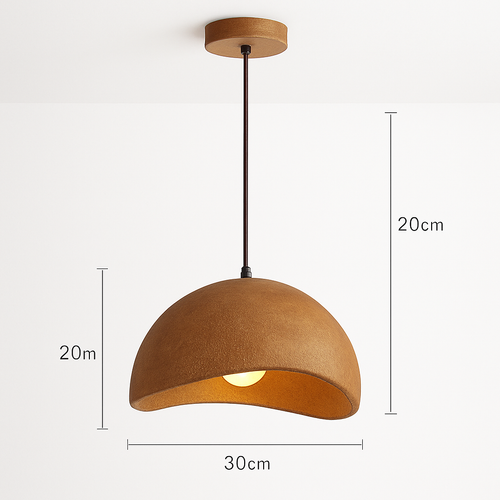 suspension à led wabi-sabi en résine créative pour décoration intérieure - vue 23 sur 23