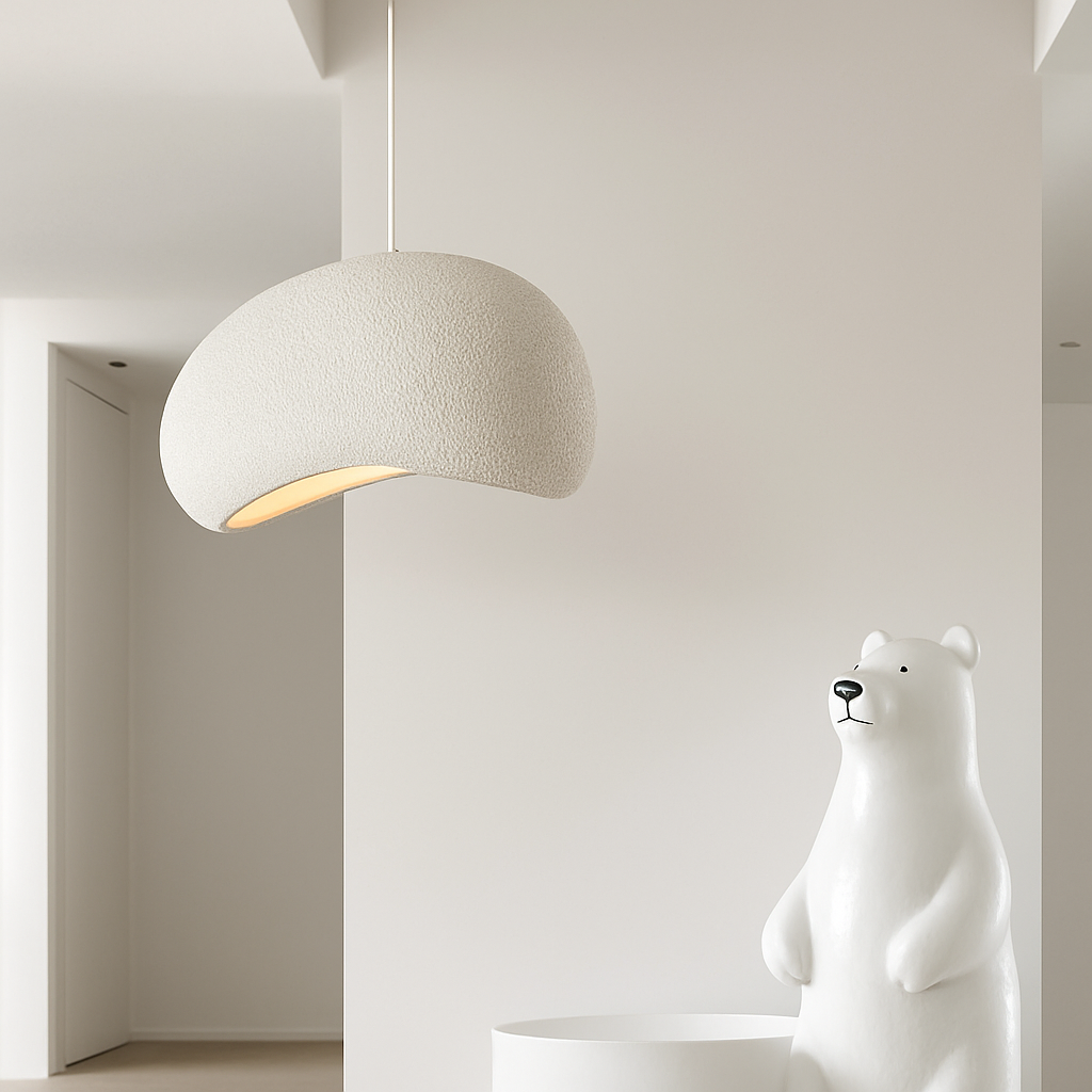 suspension à led wabi-sabi en résine créative pour décoration intérieure - vue 5 sur 23