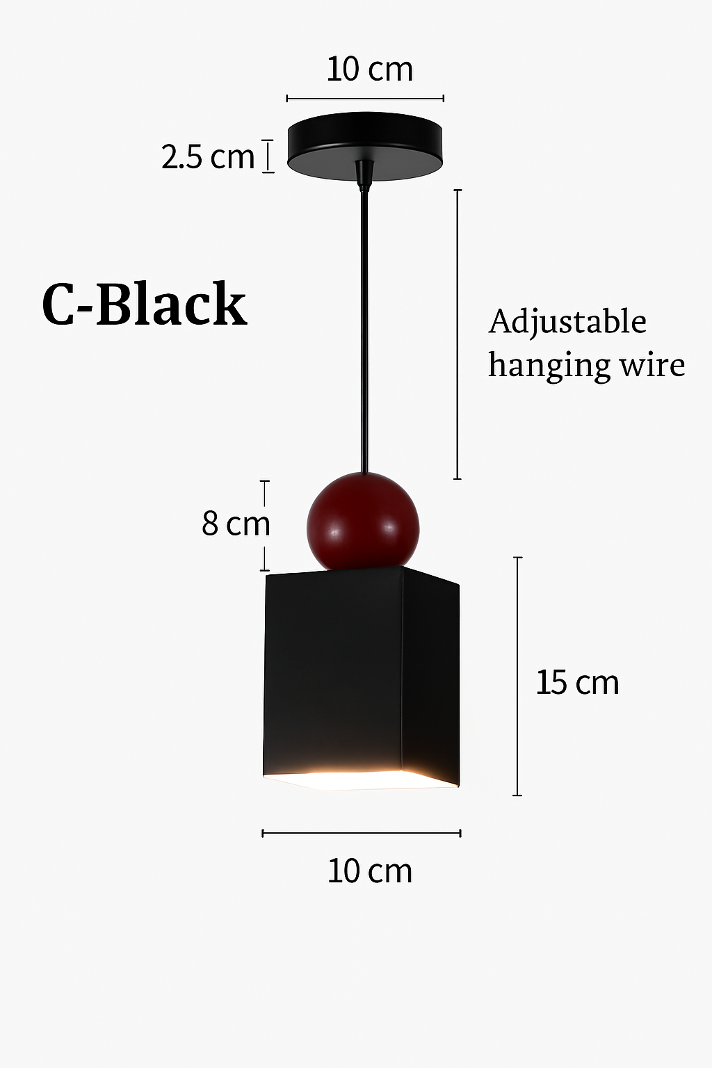 suspension moderne à câble long pour décoration intérieure - vue 11 sur 15