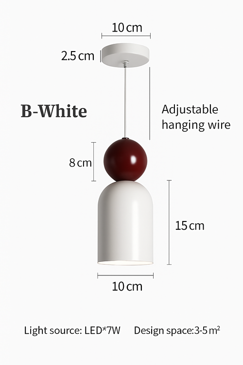 suspension moderne à câble long pour décoration intérieure - vue 8 sur 15