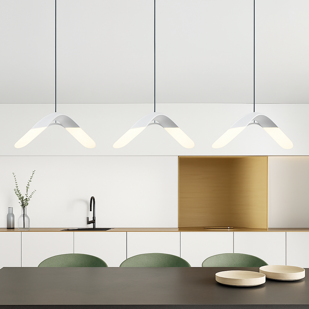 suspension moderne design oiseau volant éclairage tricolore led - vue 6 sur 13