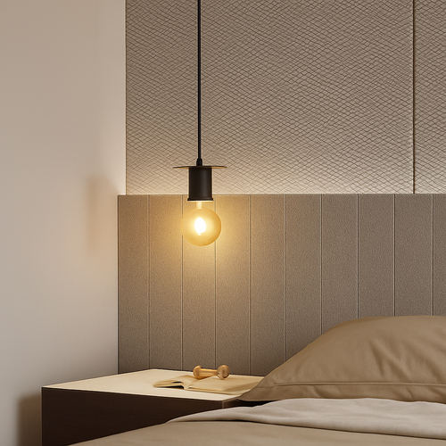 suspension moderne en bois pour bar