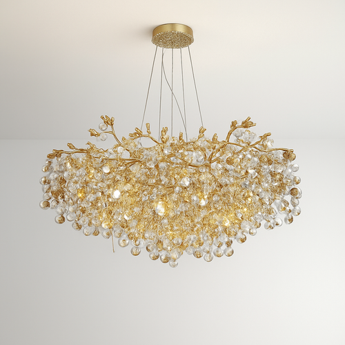 suspension moderne en cristal pour décoration intérieure élégante - vue 3 sur 6