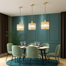 suspension moderne en cristal pour décoration intérieure élégante